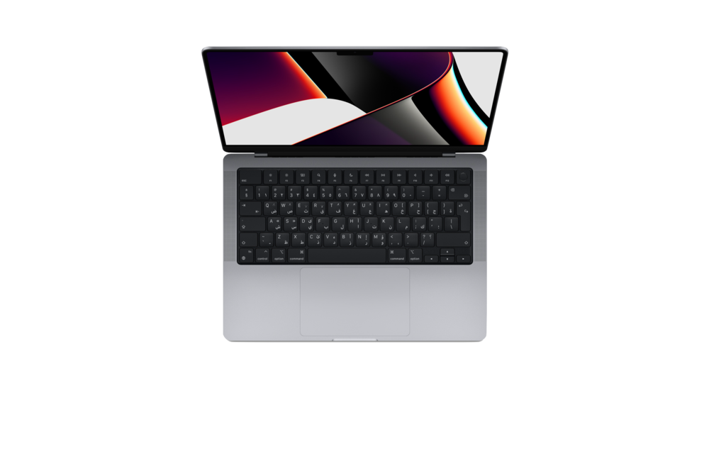 Apple MacBook Pro 14-inch Apple M1 Pro chip with 10‑core CPU and 16‑core GPU, 1TB SSD English/Arabic - Space Gray