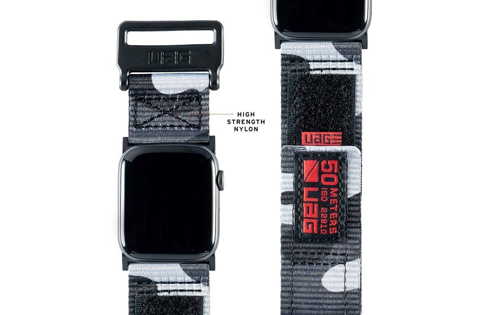 UAG Active Strap for Apple Watch 42/44/45/49mm - Midnight Camo