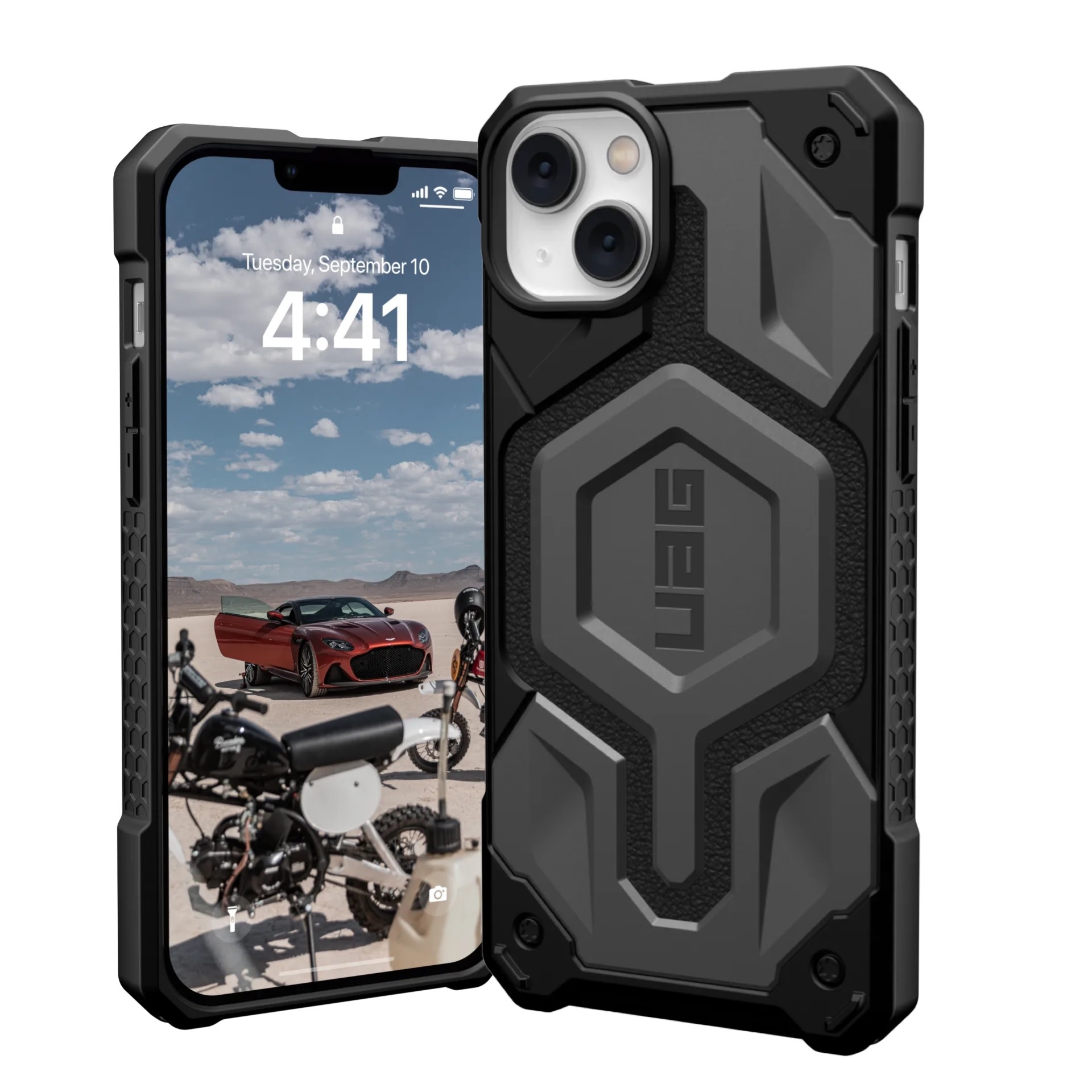 UAG Monarch Pro MagSafe Case for Apple iPhone 14 Plus - Silver