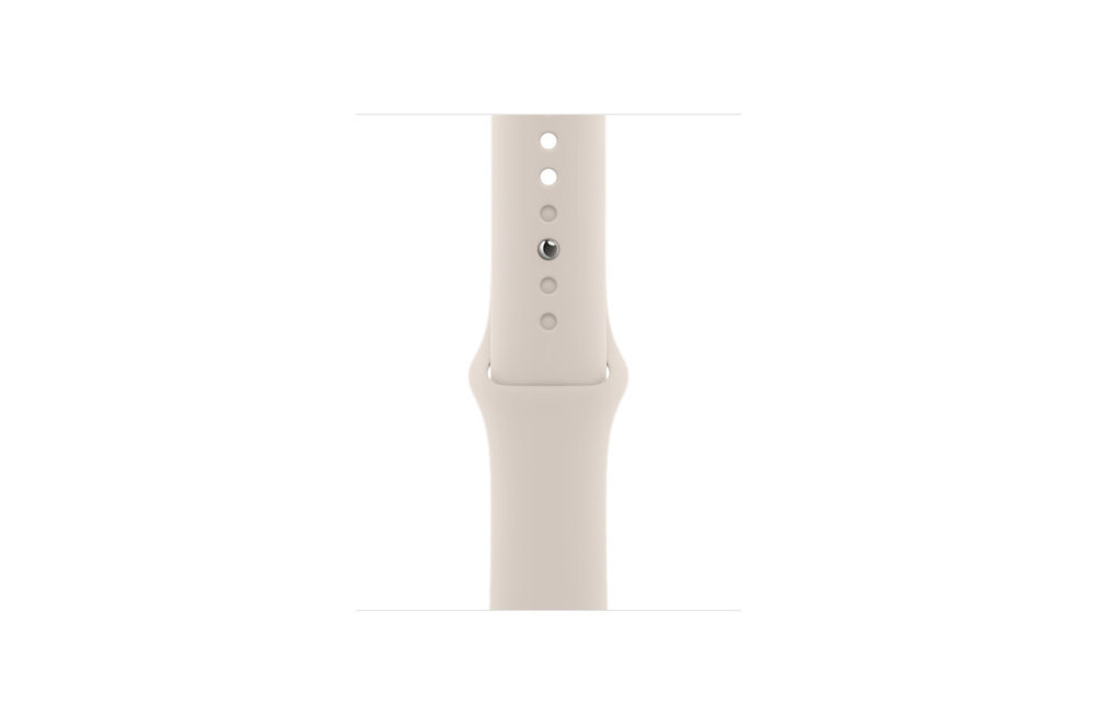 Apple Watch Series 8 GPS, 41mm Aluminum Case with Starlight Sport Band - Starlight