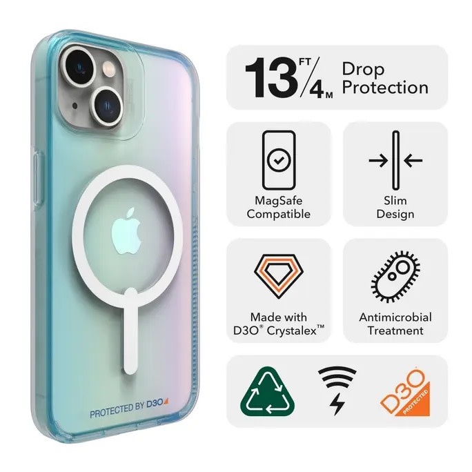 Gear4 Milan Snap Case for Apple iPhone 14 /15 - Aurora Ombre