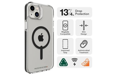 Gear4 Santa Cruz Snap Case for Apple iPhone 14 Plus - Black