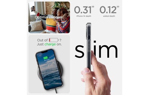 Spigen Crystal Hybrid MagSafe Case for Apple iPhone 14 / iPhone 13 - Clear