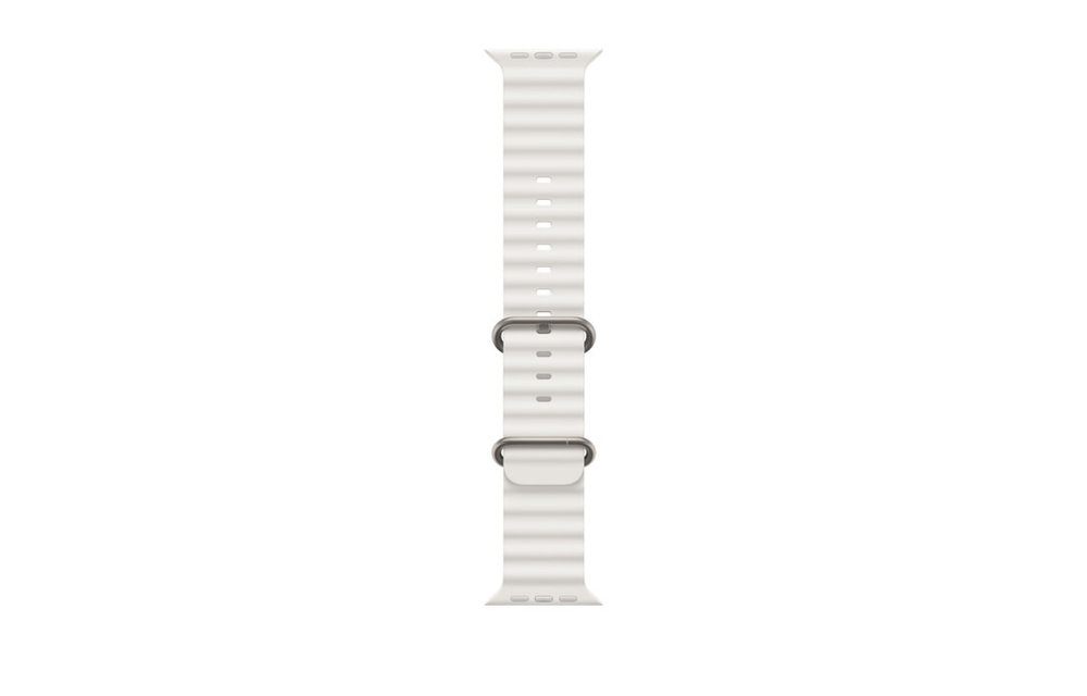 Apple Watch Ultra GPS + Cellular, 49mm Titanium Case with White Ocean Band - White