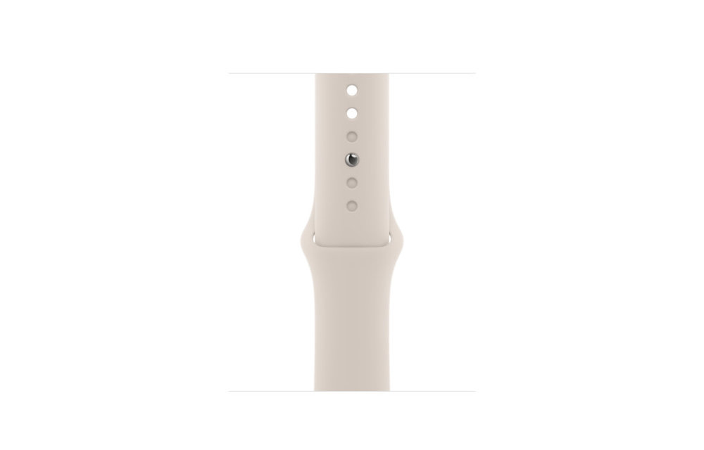 Apple Watch Series 8 GPS, 41mm Aluminum Case with Starlight Sport Band - Starlight