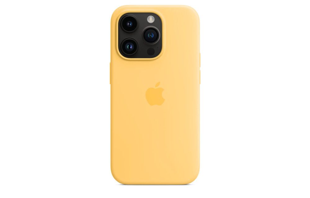 Apple IPhone 14 Pro Silicone Case with MagSafe - Sunglow