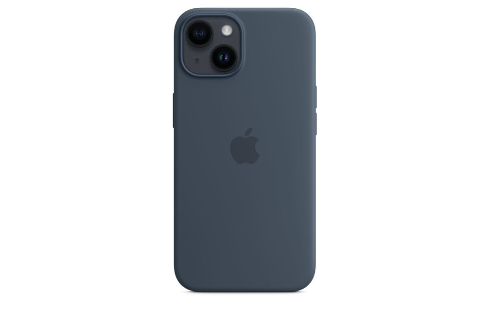 Apple IPhone 14 Silicone Case with MagSafe - Storm Blue