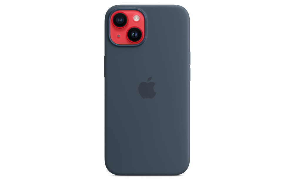 Apple IPhone 14 Silicone Case with MagSafe - Storm Blue