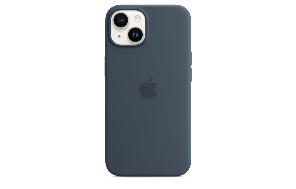 Apple IPhone 14 Silicone Case with MagSafe - Storm Blue
