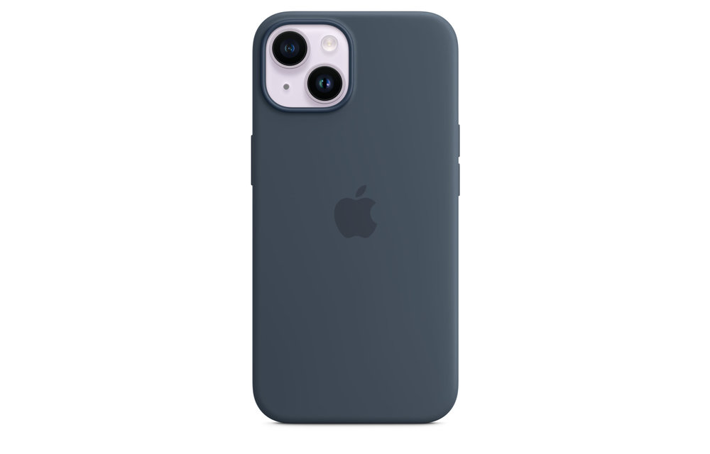 Apple IPhone 14 Silicone Case with MagSafe - Storm Blue