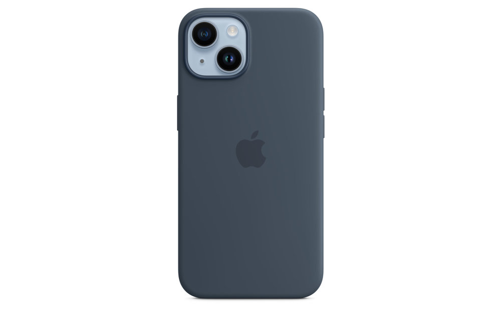 Apple IPhone 14 Silicone Case with MagSafe - Storm Blue