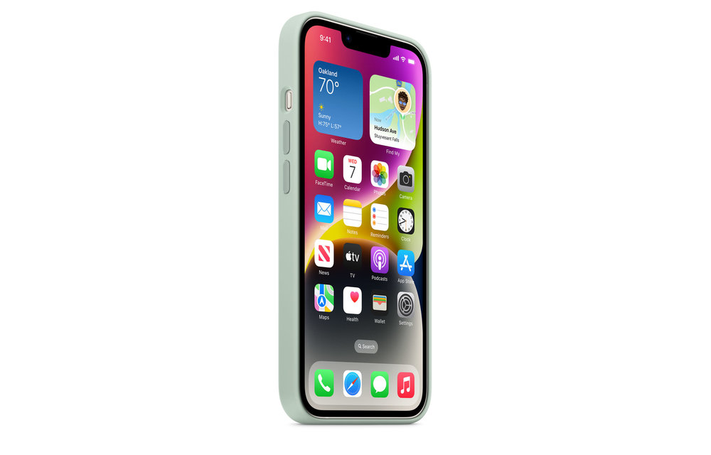 Apple IPhone 14 Silicone Case with MagSafe - Succulent