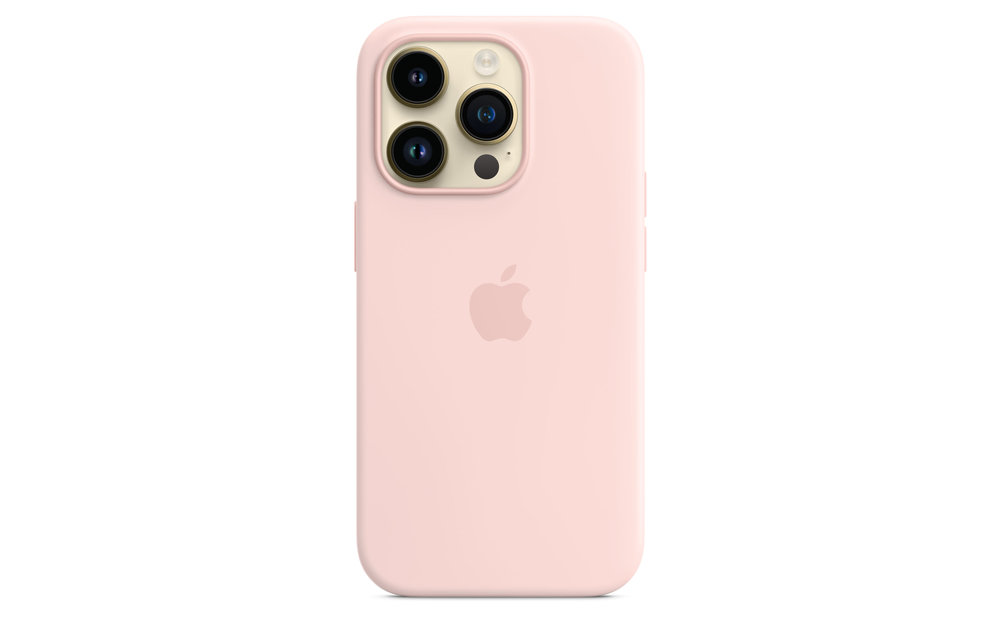 Apple IPhone 14 Pro Silicone Case with MagSafe - Chalk Pink