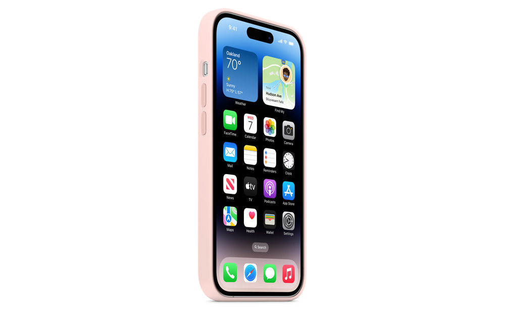 Apple IPhone 14 Pro Silicone Case with MagSafe - Chalk Pink