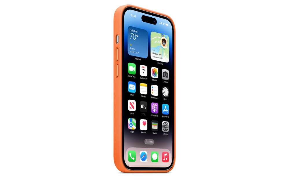 Apple IPhone 14 Pro Leather Case with MagSafe - Orange