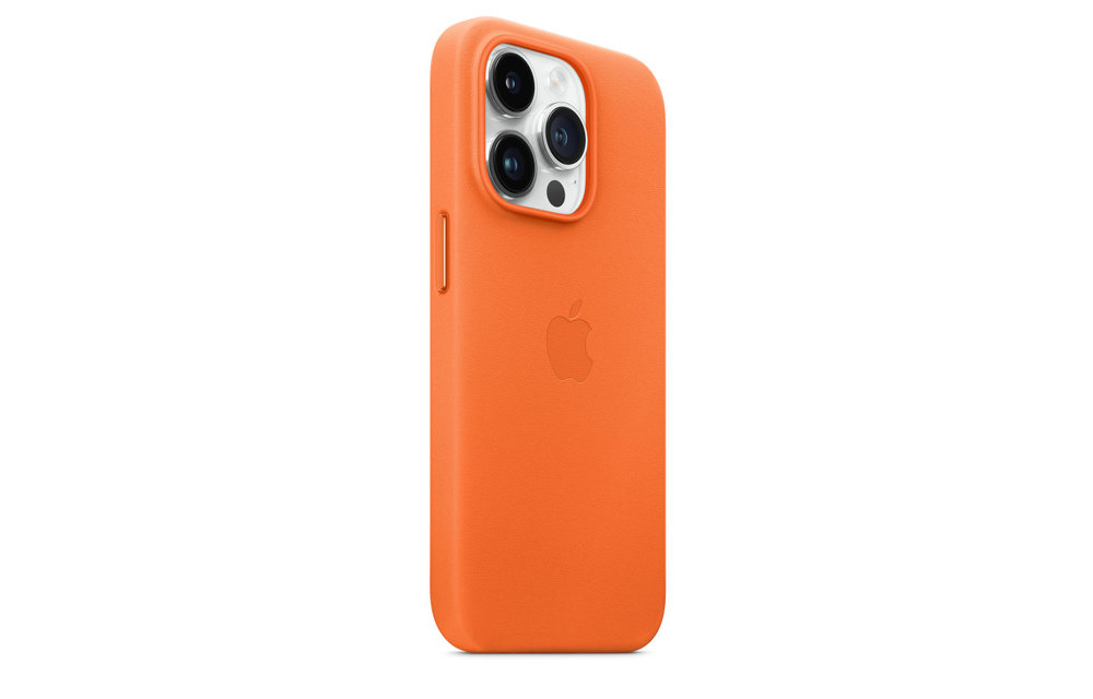 Apple IPhone 14 Pro Leather Case with MagSafe - Orange