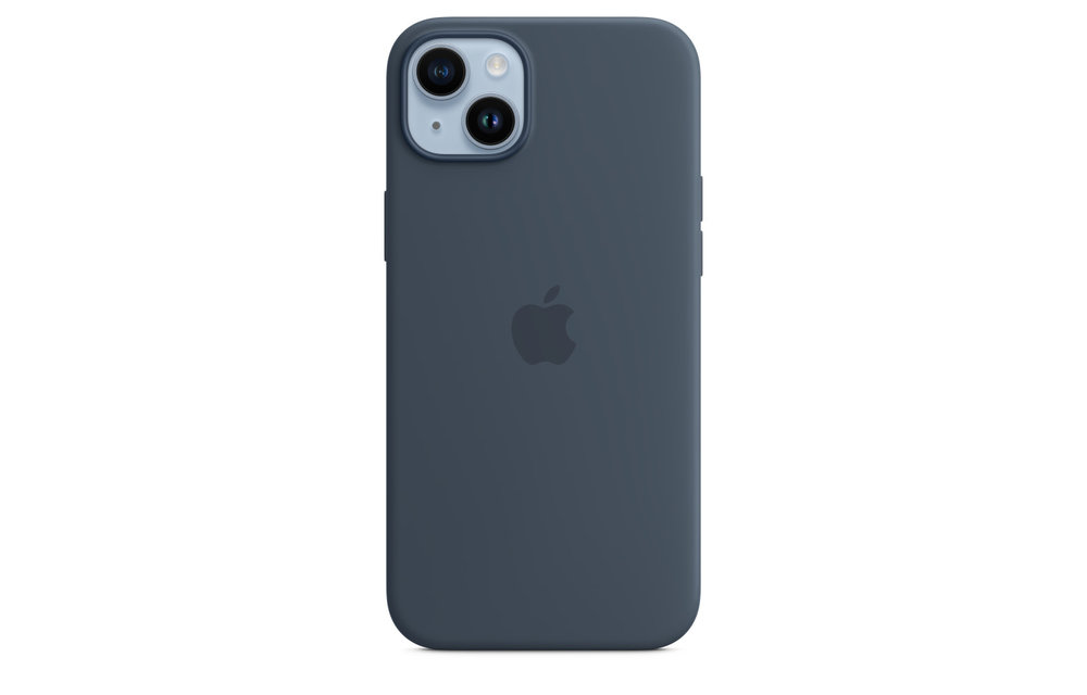 Apple iPhone 14 Plus Silicone Case with MagSafe - Storm Blue