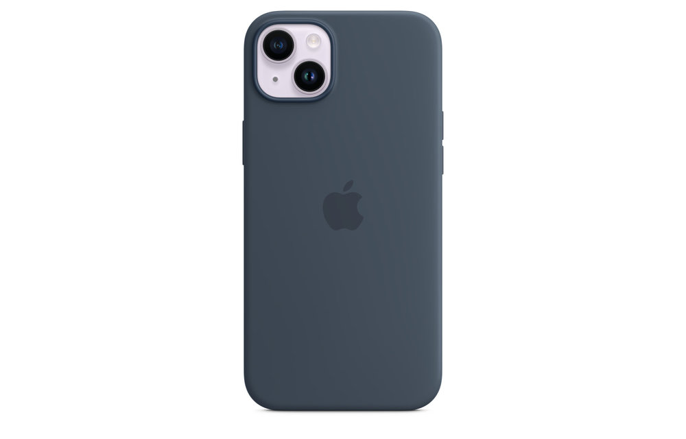 Apple iPhone 14 Plus Silicone Case with MagSafe - Storm Blue