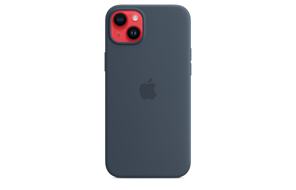 Apple iPhone 14 Plus Silicone Case with MagSafe - Storm Blue