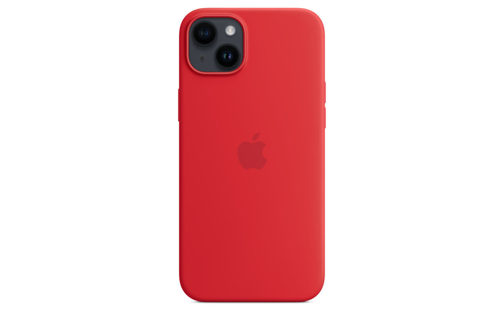 Apple iPhone 14 Plus Silicone Case with MagSafe - (PRODUCT)RED