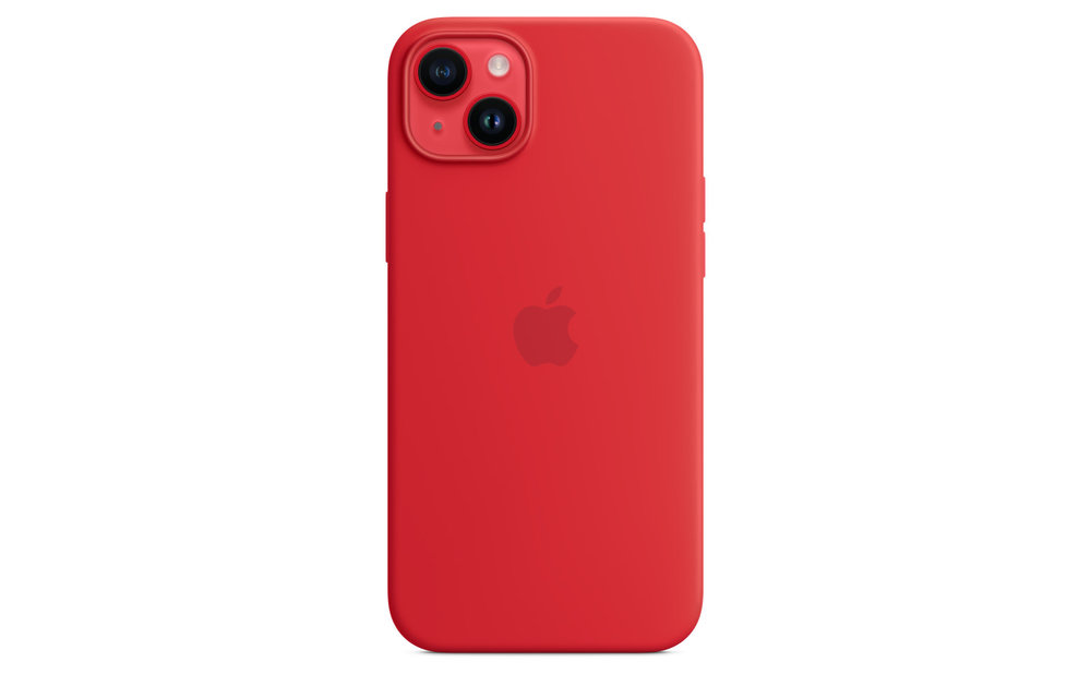 Apple iPhone 14 Plus Silicone Case with MagSafe - (PRODUCT)RED