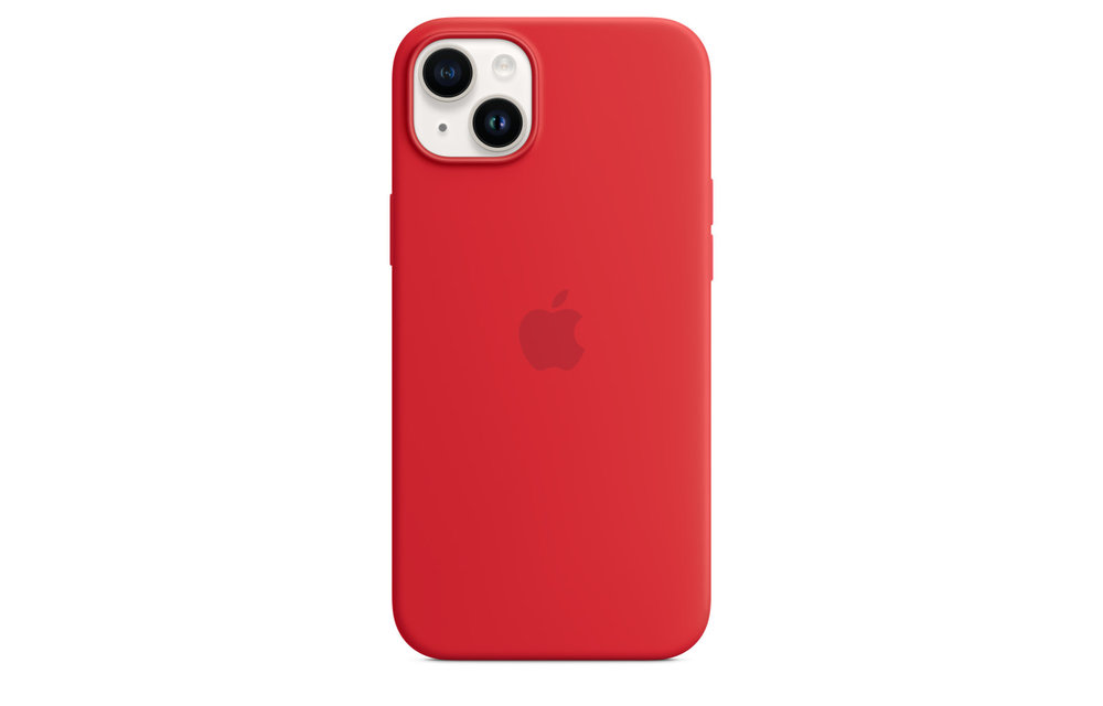 Apple iPhone 14 Plus Silicone Case with MagSafe - (PRODUCT)RED