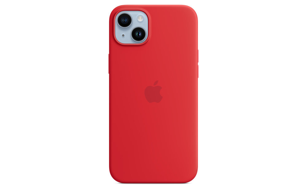 Apple iPhone 14 Plus Silicone Case with MagSafe - (PRODUCT)RED
