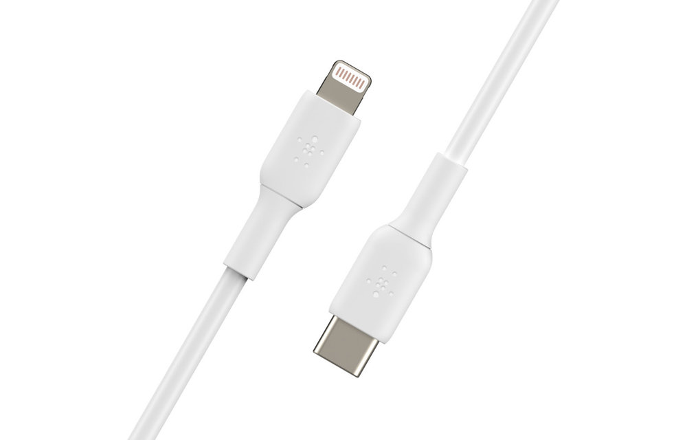 Belkin Boost Up Charge Lightning to USB-C Cable 1m - White