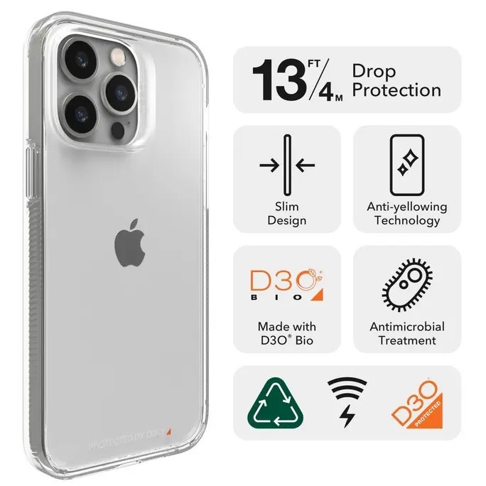 Gear4 Crystal Palace Case for Apple iPhone 14 Pro Max - Clear