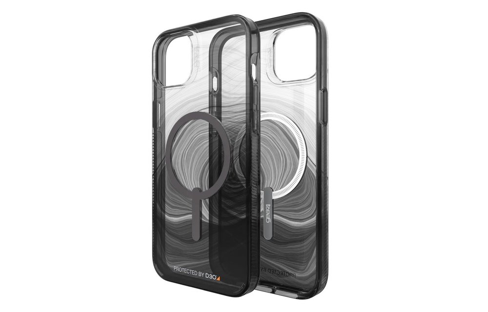 Gear4 Milan Snap Case for Apple iPhone 14/15 Plus - Black Swirl