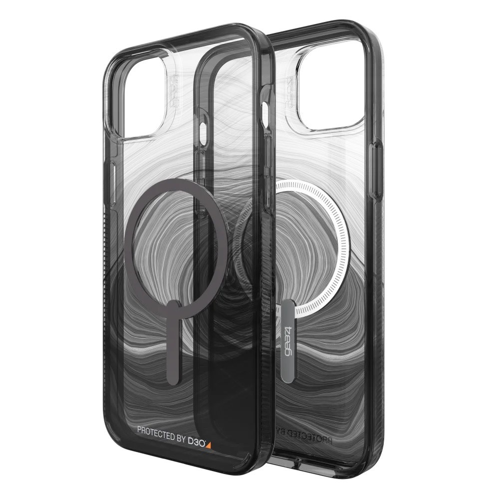 Gear4 Milan Snap Case for Apple iPhone 14/15 Plus - Black Swirl
