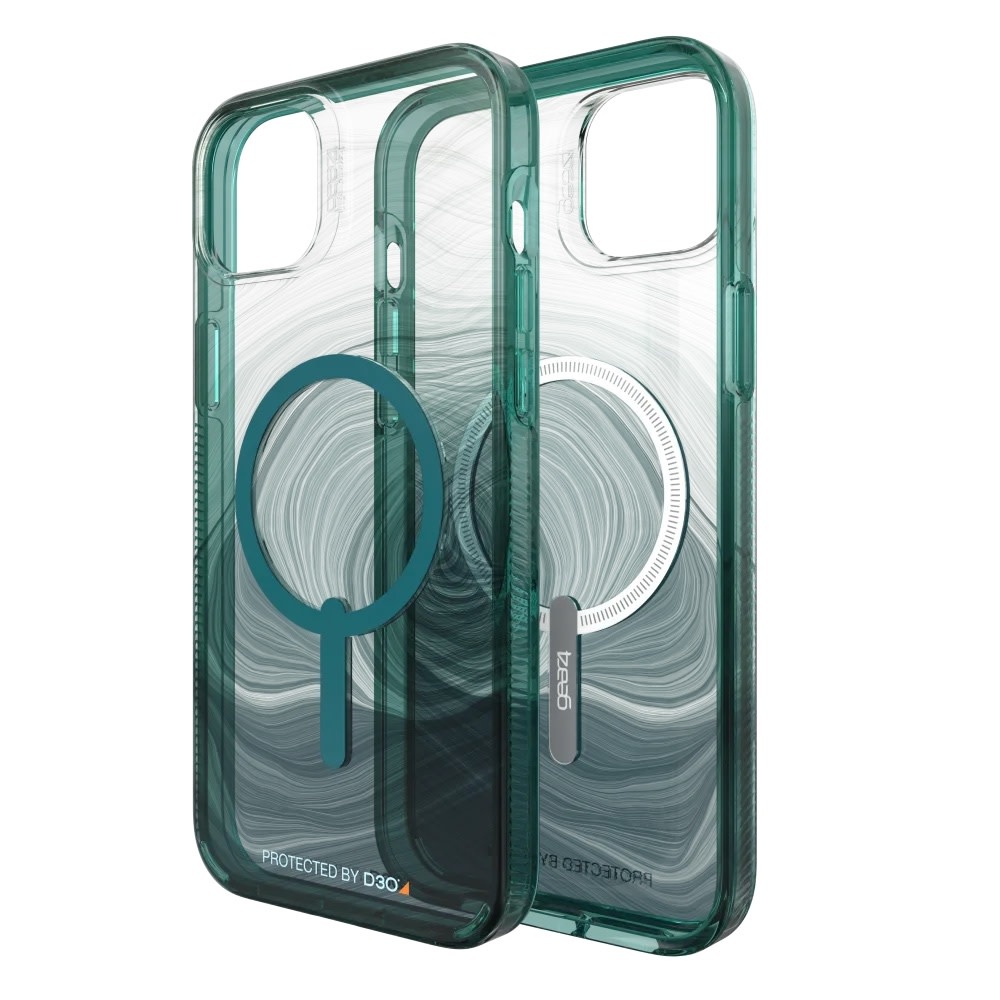 Gear4 Milan Snap Case for Apple iPhone 14 Plus - Green Swirl