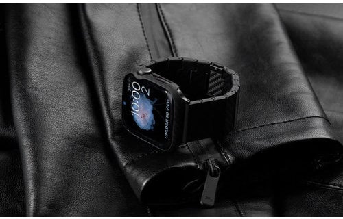 Pitaka Air Case for Apple Watch 45mm - Black/Grey Twill