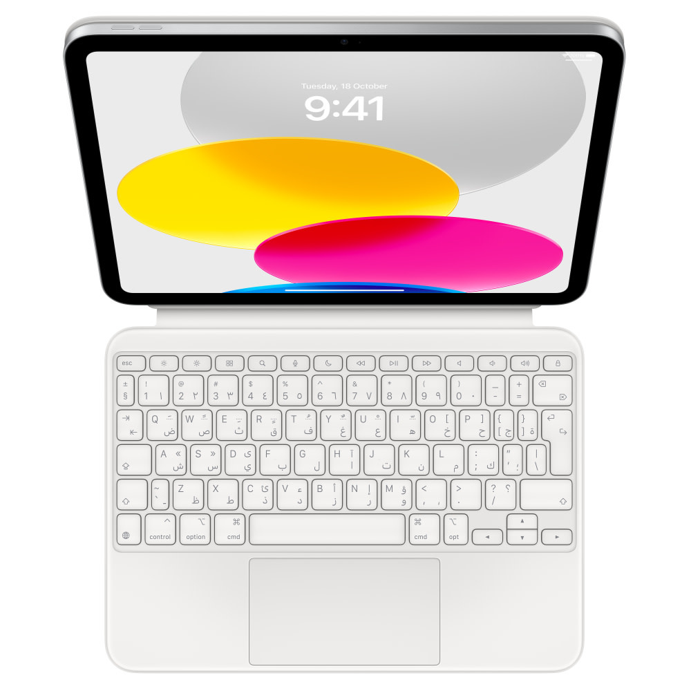 Apple Magic Keyboard Folio for Apple iPad 10th/11th Generation A16 English / Arabic - White