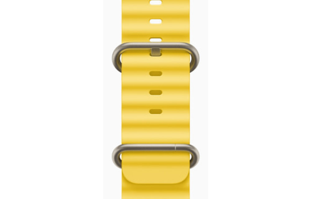 Apple Watch Ultra GPS + Cellular, 49mm Titanium Case with Yellow Ocean Band - Yellow