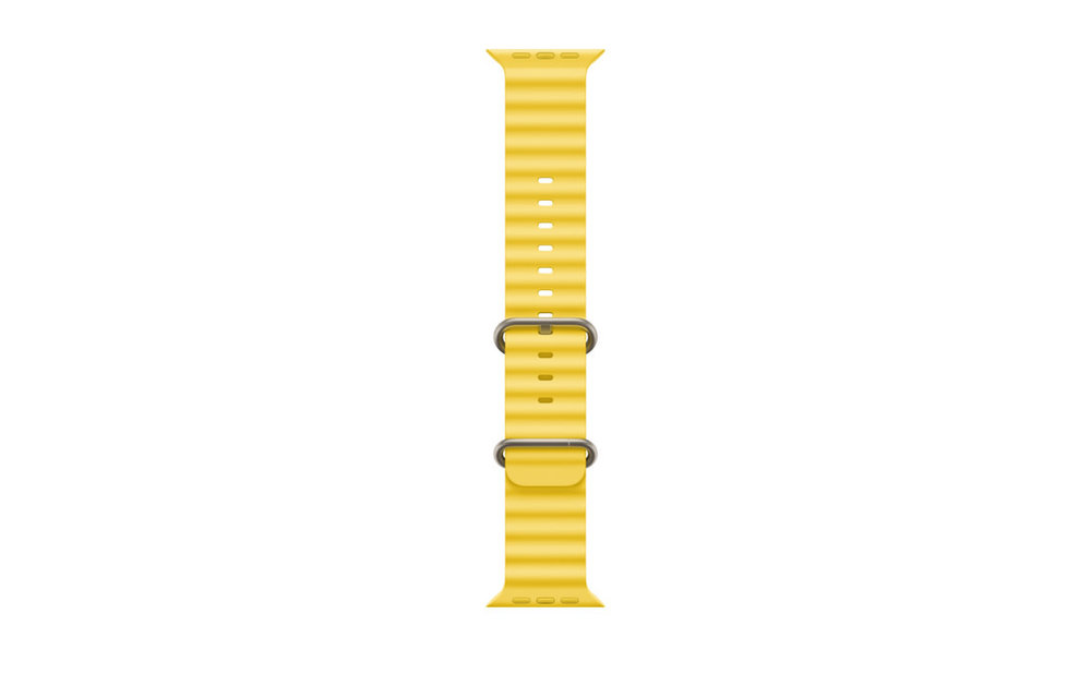 Apple Watch Ultra GPS + Cellular, 49mm Titanium Case with Yellow Ocean Band - Yellow