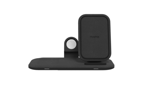 Mophie 3 in 1 Wireless Charging Stand Plus Pad 15W - Black