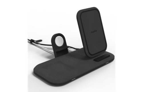 Mophie 3 in 1 Wireless Charging Stand Plus Pad 15W - Black