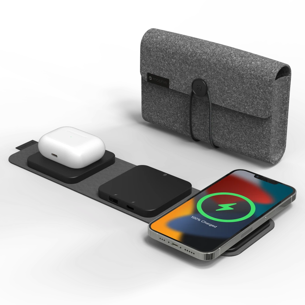 Mophie Snap Plus Multi Device Travel Charger With 30W USB-C PD Adapter - Black