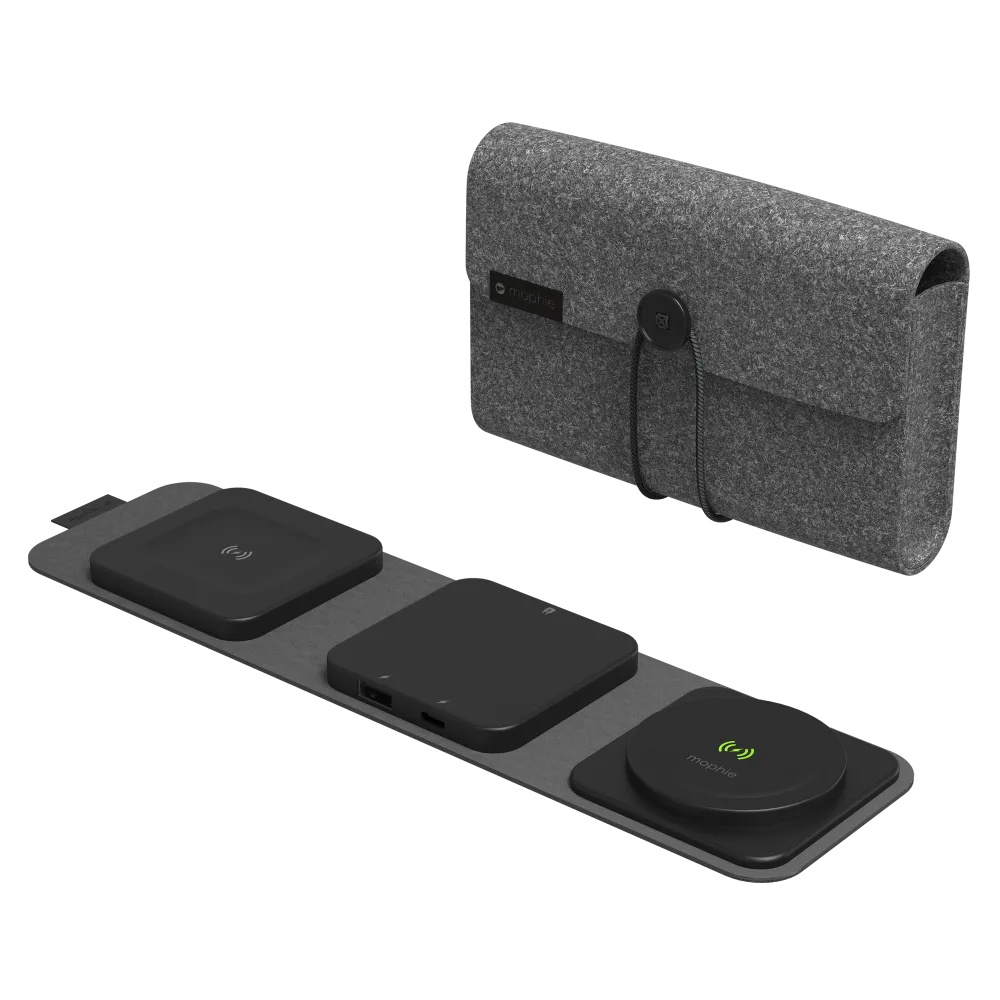 Mophie Snap Plus Multi Device Travel Charger With 30W USB-C PD Adapter - Black