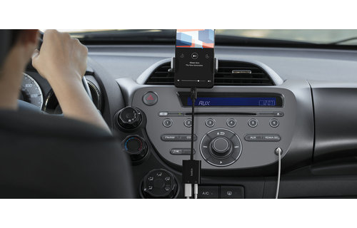 Belkin Rockstar 3.5MM Audio Plus USB-C Charge Adapter 60W - Black