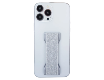 LoveHandle PRO Magnetic Phone Grip with Kickstand - Silver Glitter