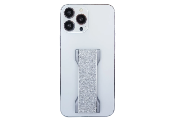 LoveHandle PRO Magnetic Phone Grip with Kickstand - Silver Glitter