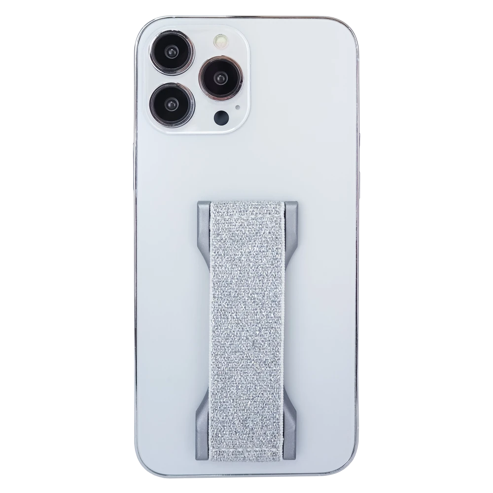 LoveHandle PRO Magnetic Phone Grip with Kickstand - Silver Glitter