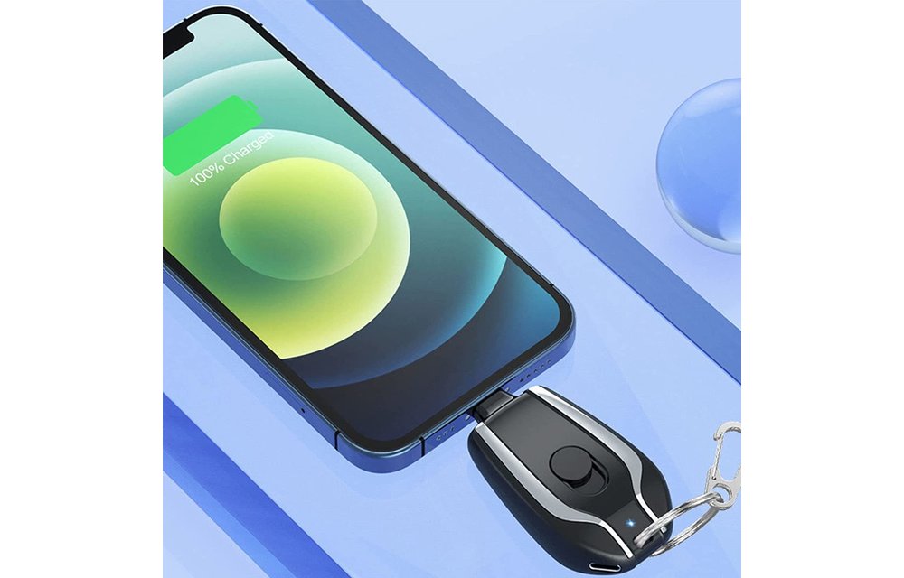 Keychain Power Pod Lightning 1500mah - Black