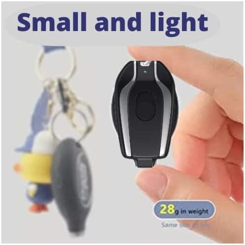 Keychain Power Pod Type C 1500mah - Black