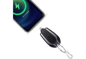 Keychain Power Pod Type C 1500mah - Black