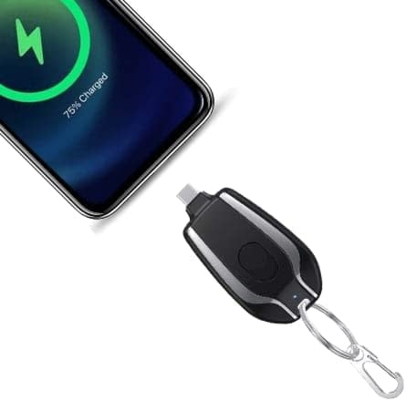 Keychain Power Pod Type C 1500mah - Black