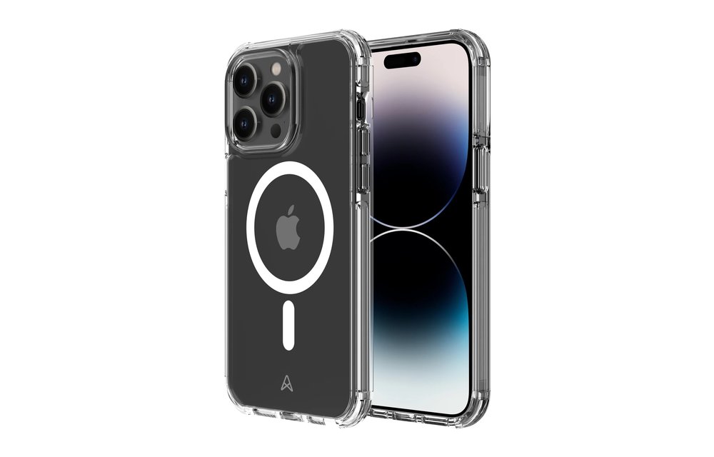 Axessorize Pro Shield Plus MagSafe Case for iPhone 14 Pro Max - Clear and Frosted