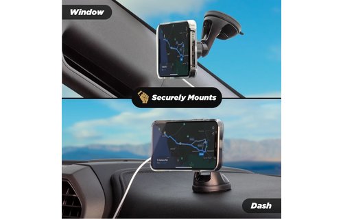 Scosche Magic Mount Pro 2 MagSafe Window / Dash Mount - Black and Silver